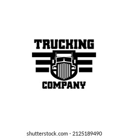 Truck Trucking Company Logo Template Vector