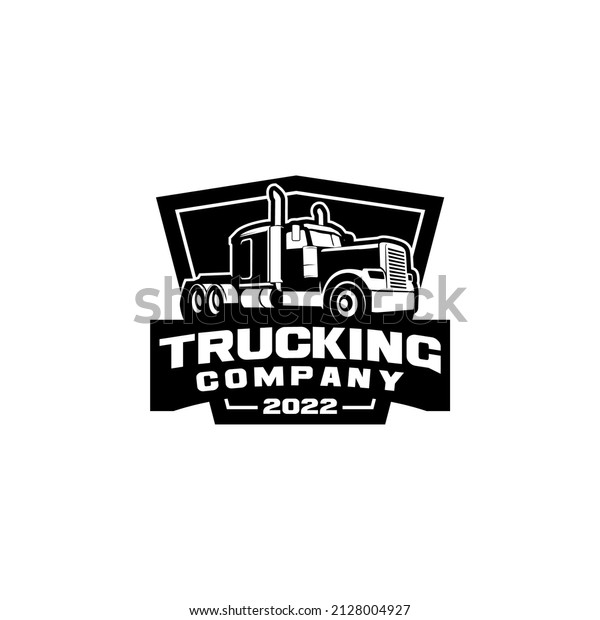 Truck Trucking\
Company Logo Template\
Vector