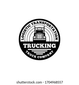 Truck Trucking Company Transportation Logo Template 