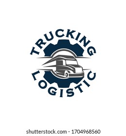 Tow Towing Truck Service Logo Template Stock Vector (Royalty Free ...