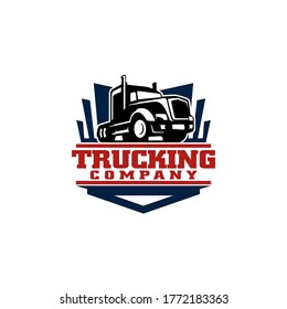 Truck Trucking Company Transportation Logo Template