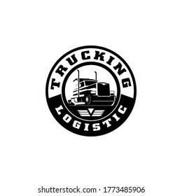 Truck Trucking Company Transportation Logo Template 