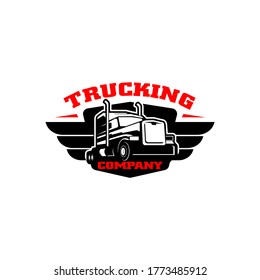 Truck Trucking Company Transportation Logo Template 