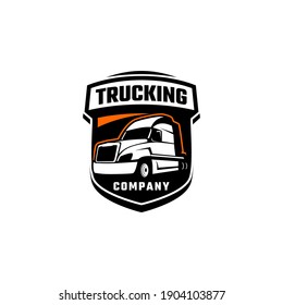 Truck Trucking Company Transportation Logo Template Vector