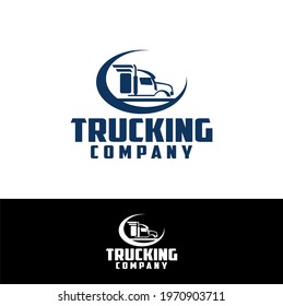 Truck Trucking Company Transportation Logo Template 