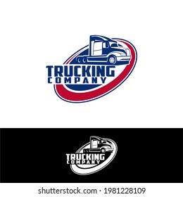 Truck Trucking Company Transportation Logo Template 