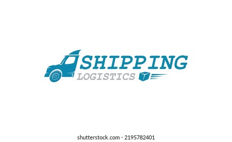 Truck Trucking Company Transportation Logo Illustration