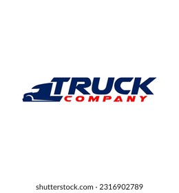 Truck Trucking Company Transportation Logo Template 