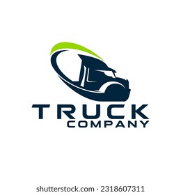 Truck Trucking Company Transportation Logo Template 