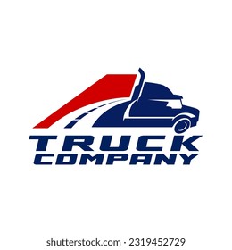 Truck Trucking Company Transportation Logo Template 