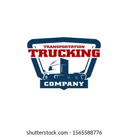 Truck Trucking Logistic Logo Shipping Template Vector