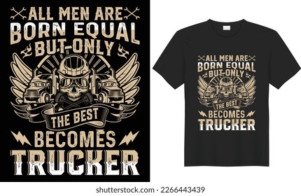 Truck T-Shirt design vector Bulk American Trucking Car, monster Truck Driver tee shirt. Funny Gifts T-Shirt design quotes with skull illustration vector templet for truck driver t-shirt design.