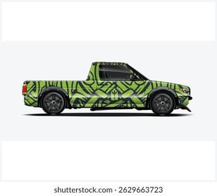 Truck van car wrap vector design illustration graphics