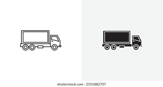 Truck vecor icon set. Stock vector illustrator. EPS 10