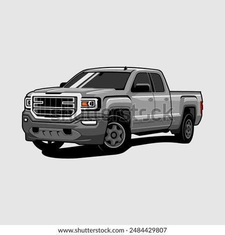 truck vector american truck 4wd vector truck pick up truk
