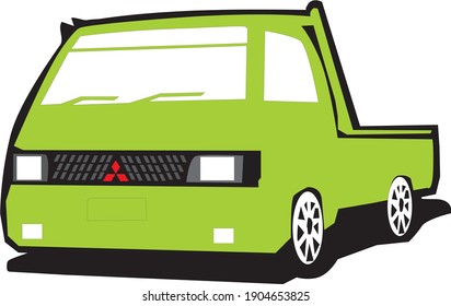 truck in vector art style