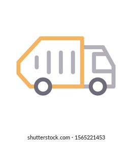 truck vector colour line icon 
