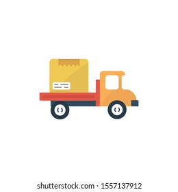 truck vector flat colour icon