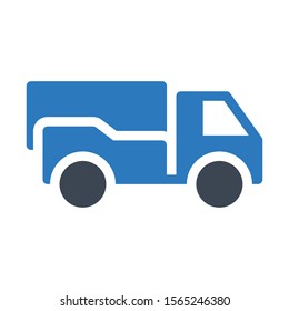 truck vector glyph colour icon