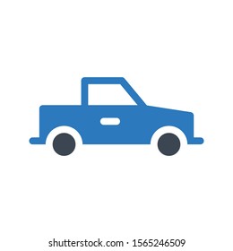 truck vector glyph colour icon
