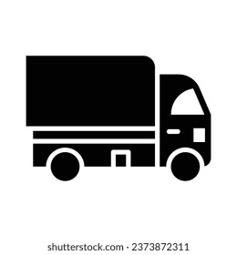 Truck Vector Glyph Icon For Personal And Commercial Use.
