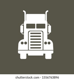 Truck. Vector graphics for icon or logo.