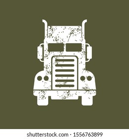 Truck. Vector graphics for icon or logo.