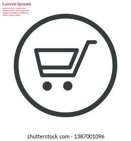 truck vector icon 10 eps , Lorem ipsum Flat design