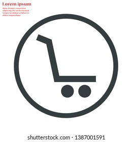 truck vector icon 10 eps , Lorem ipsum Flat design