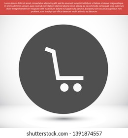 truck vector icon 10 eps , Lorem ipsum Flat design