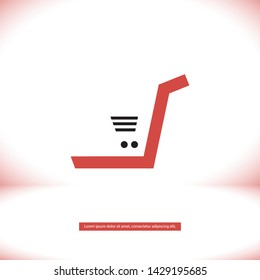 truck vector icon 10 eps , Lorem ipsum Flat design