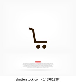 truck vector icon 10 eps , Lorem ipsum Flat design