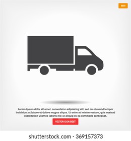  truck vector icon 10 EPS