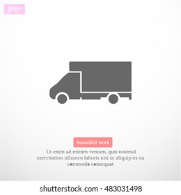  truck vector icon 10 EPS