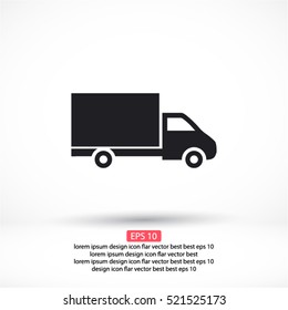  truck vector icon 10 EPS