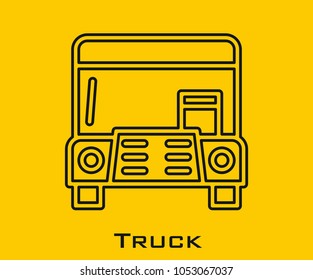 Truck vector icon
