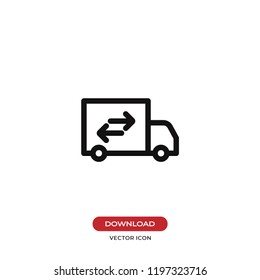 Truck vector icon