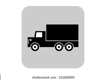 Truck vector icon 