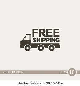 Truck vector icon. 