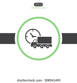 Truck vector icon. 