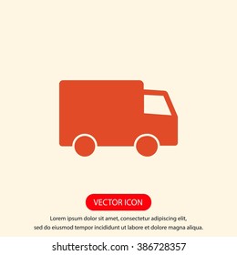 truck vector icon 