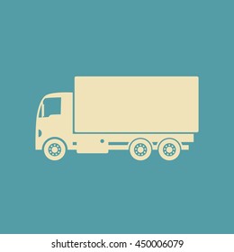 Truck vector icon 