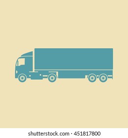 Truck vector icon 