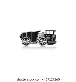 Truck. Vector icon.