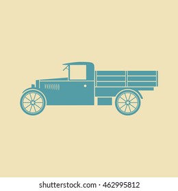 Truck vector icon 