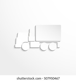 Truck. Vector icon