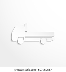 Truck. Vector icon