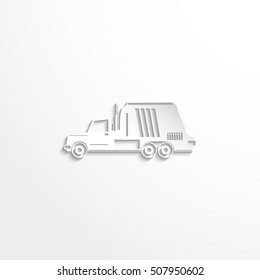 Truck. Vector icon