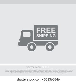 Truck vector icon