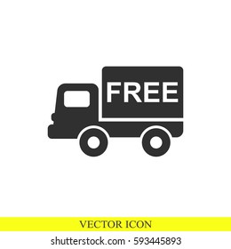 Truck vector icon